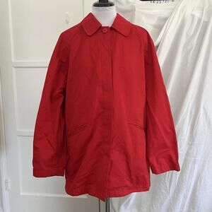 Vintage Charter Club Red Barn Jacket Women’s Large Cotton Blend Full Zip Utility